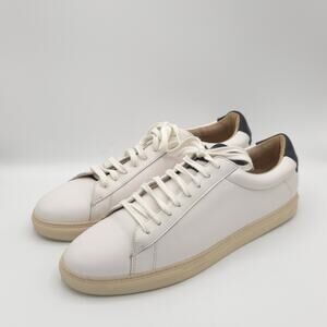 Zespà Men's ZSP4 Nappa Leather White Navy sneakers size 11.5